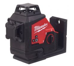 Milwaukee M12 3PL-0C Aku laser 360°se zeleným paprskem a 3 rovinami